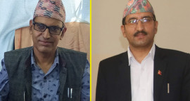 पदकबाट विभूषित हुन लागेका यदुलाल पन्थ र उनका सहोदर भाइ आन्तरिक मामिला तथा कानून मन्त्रालयका सचिव रविलाल पन्थ ।