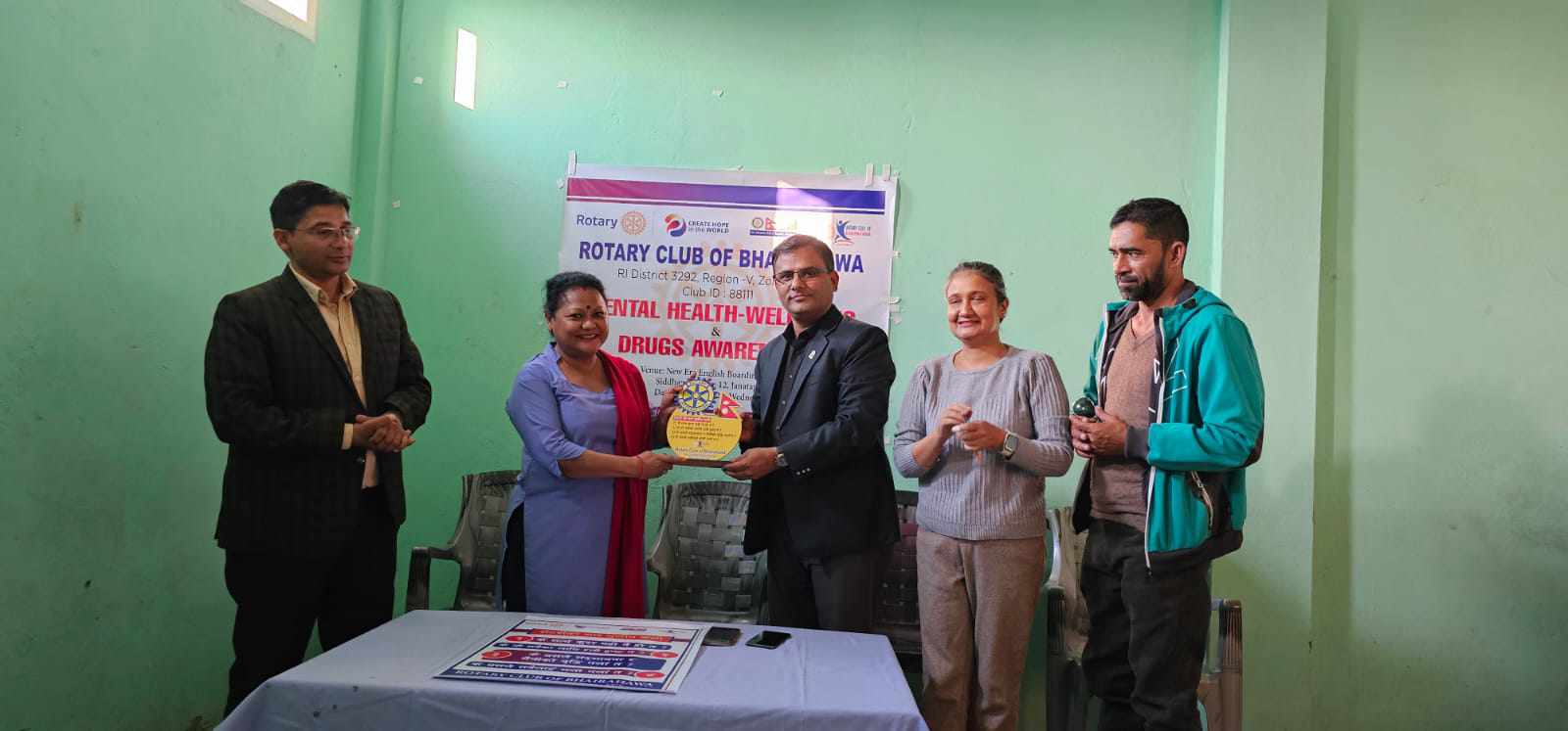 रोटरी भैरहवाद्वारा मानसिक स्वास्थ्य र लागुऔषध विरुद्धको सचेतना कार्यक्रम 