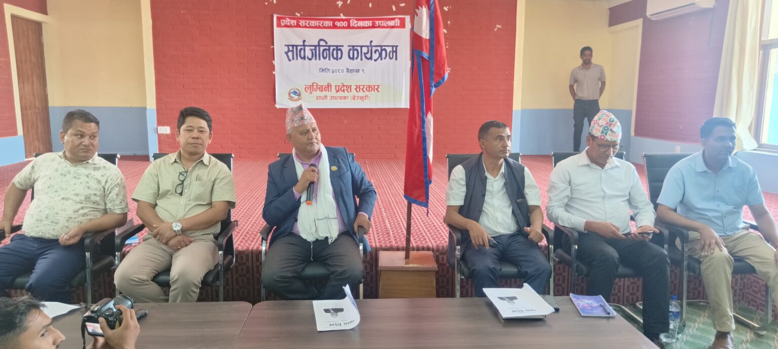 लुम्विनी सरकारका सय दिन : चुनौतीका बीच सामाजिक र भौतिक विकासमा महत्वपूर्ण उपलब्धि 