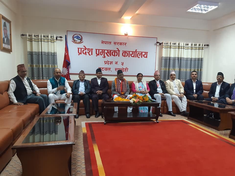 प्रदेश ५ का प्रदेश प्रमुख धर्मनाथ यादवले गरे पदभार ग्रहण