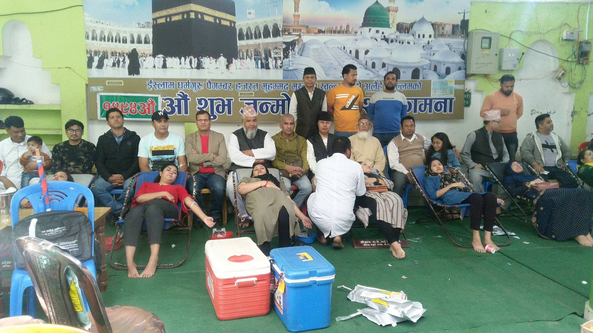 धर्मगुरुको जन्मोत्सवमा वृहत रक्तदान