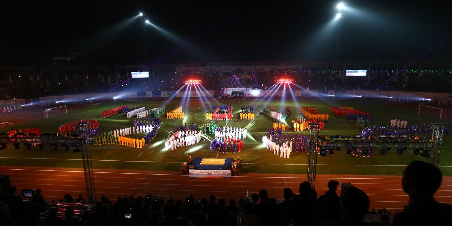१३औँ दक्षिण एशियाली खेलकूद  प्रतियोगिताको भव्य उद्घाटन