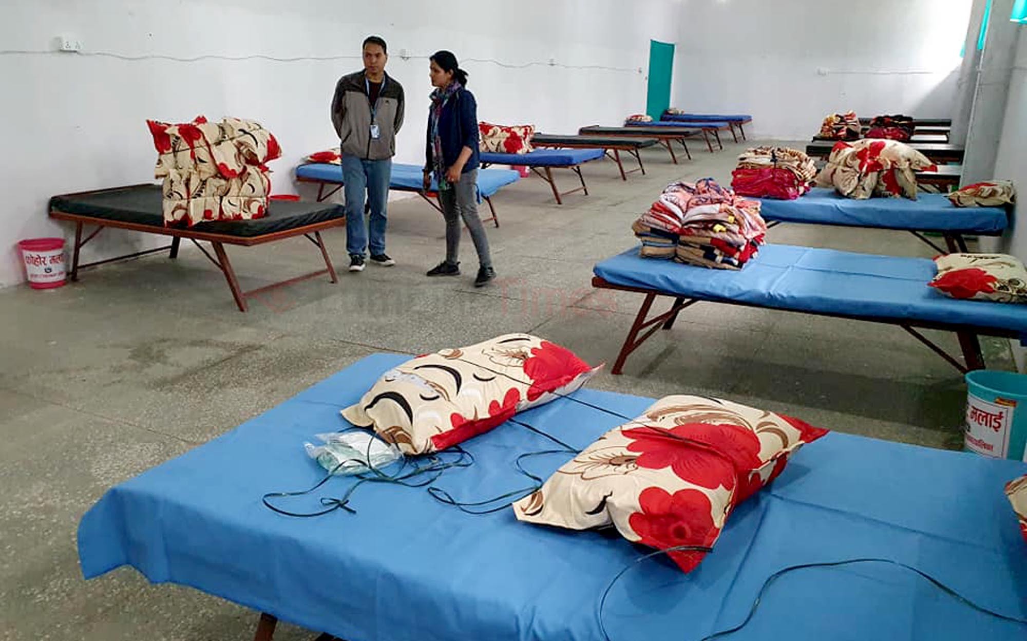 बुटवलमा तयार भयो ४० बेडको आइसोलेसन अस्पताल