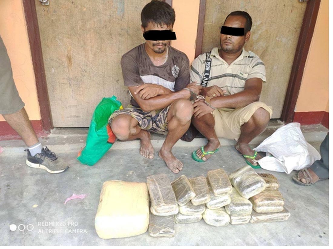 बुटवलमा २२ किलो चरेससहित २ जना पक्राउ