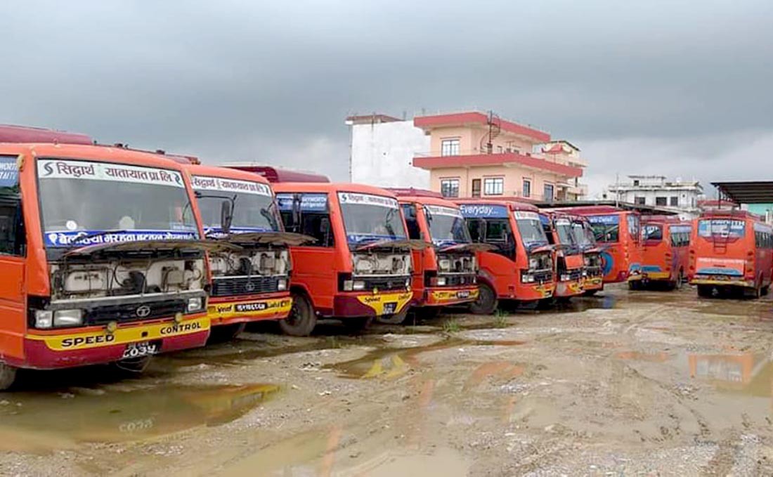 रुपन्देहीमा सिद्धार्थ यातायातका बस पनि चल्ने, बुटवल-भैरहवा रुटमा ७ वटा गाडी