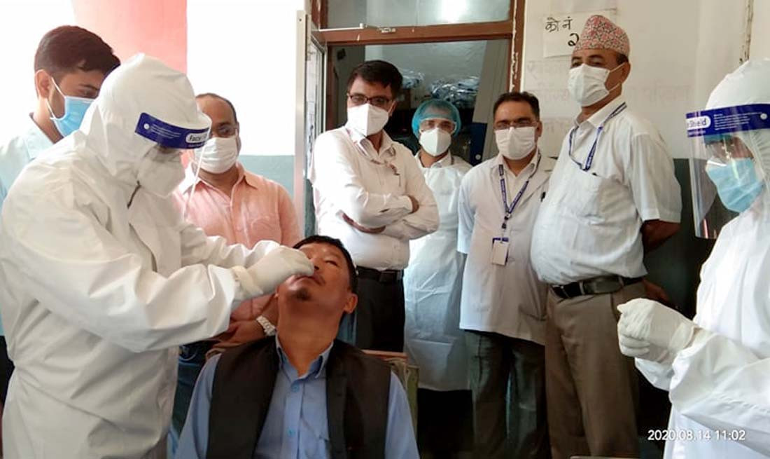 लुम्बिनी प्रादेशिक अस्पतालमा ३० मिनेटमै हुने भो कोरोना परीक्षण