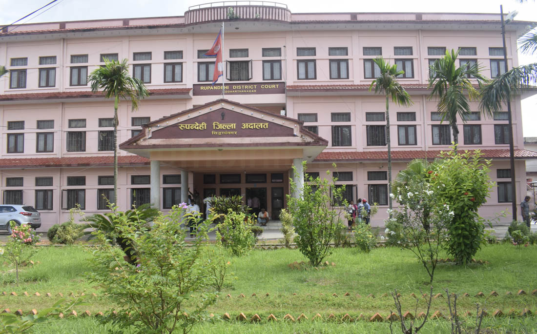 थुनुवामा संक्रमण देखिएपछि रुपन्देही अदालतको सेवा ५ दिनलाई स्थगित