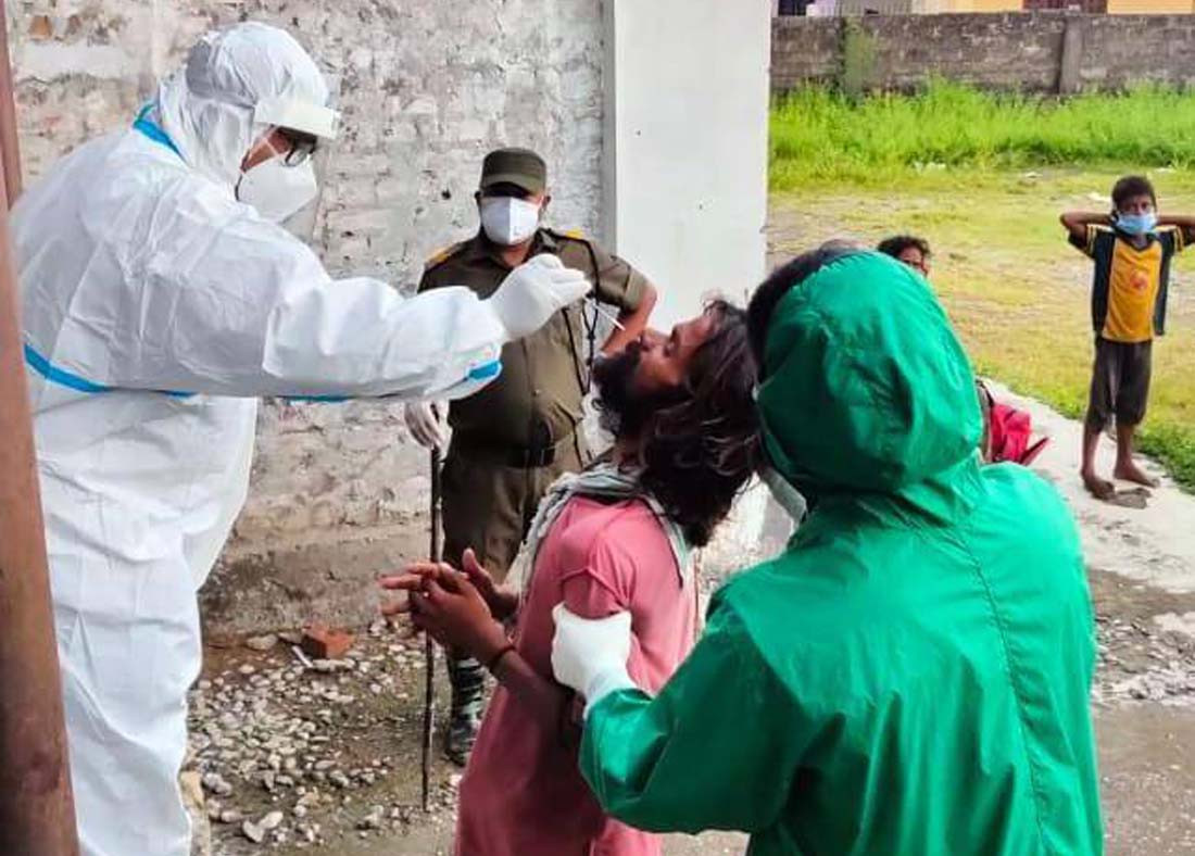 बुटवलमा सडक बेसाहराको उद्धार र नि:शुल्क पिसीआर परीक्षण