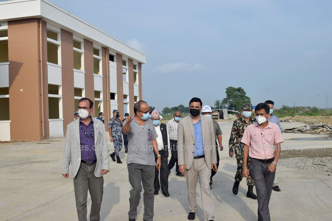गौतमबुद्ध विमानस्थलको भौतिक प्रगति उपलब्धिमूलक: मन्त्री भट्टराई