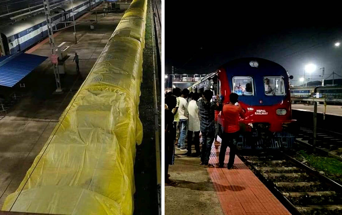 जनकपुर-जयनगर चल्ने रेल जयनगर आइपुग्यो