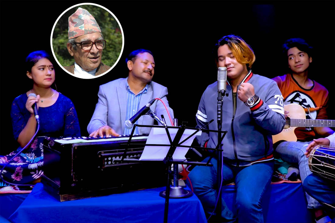 स्वर्गीय राष्ट्रकवि माधव घिमिरेको 'उनको प्रिती' टिकटकमा हिट
