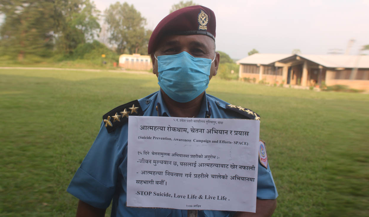 दुई महिनामा २८८ जनाले गरे आत्महत्या, रोकथामका लागि प्रहरीले चलायो १५ दिने अभियान