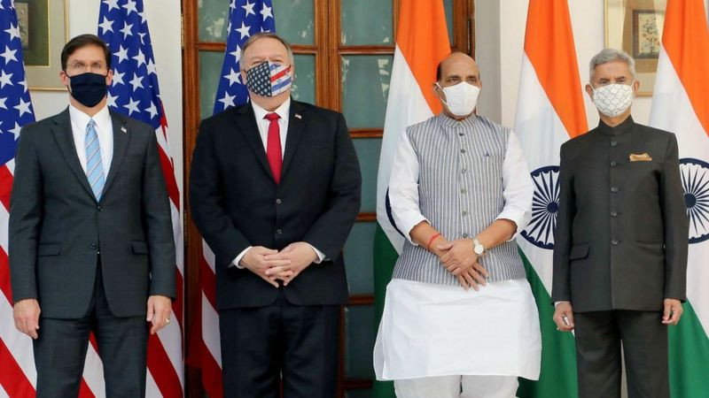 भारत र अमेरिकाबीच रक्षा सम्बन्धी सूचना आदानप्रदान गर्ने गरी ‘बेका’ सम्झौता