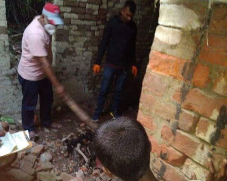 २० बर्षदेखि बन्द घरमा मानव अस्थिपन्जर फेला