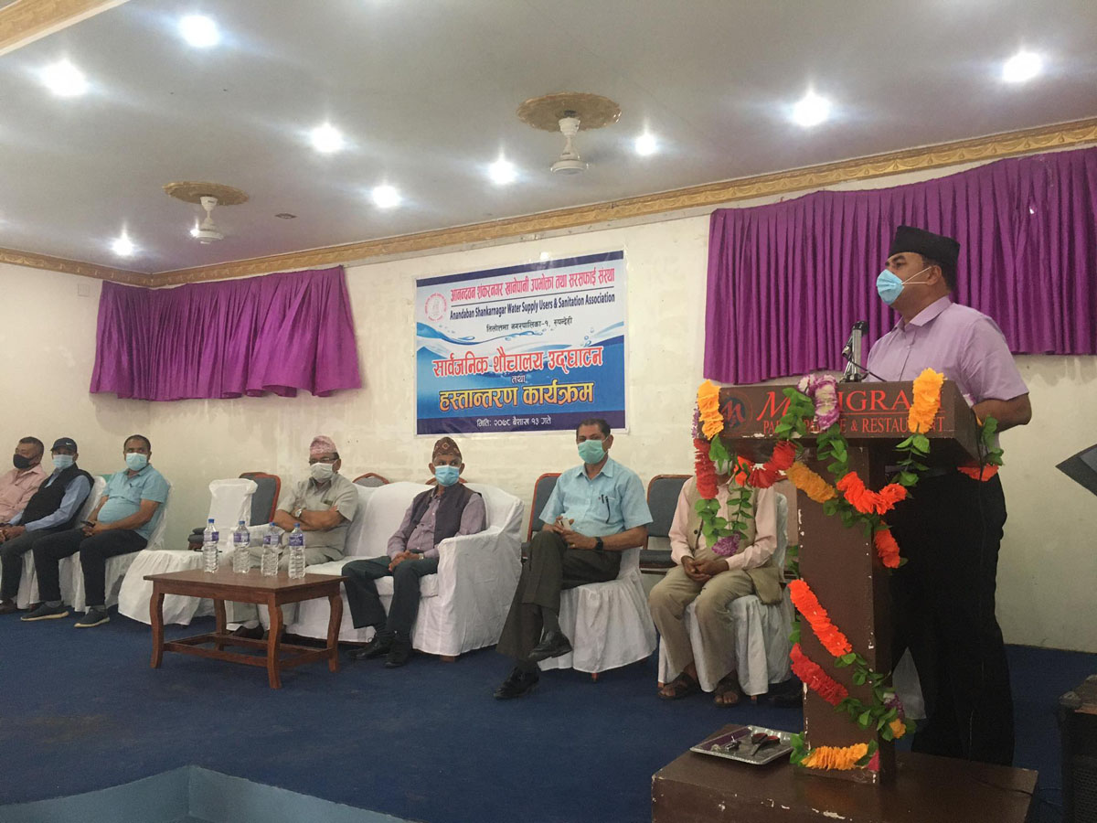 ६ लेन सडकमा सञ्चालित बायोटेक प्रविधीको शाैचालयको सुभारम्भ