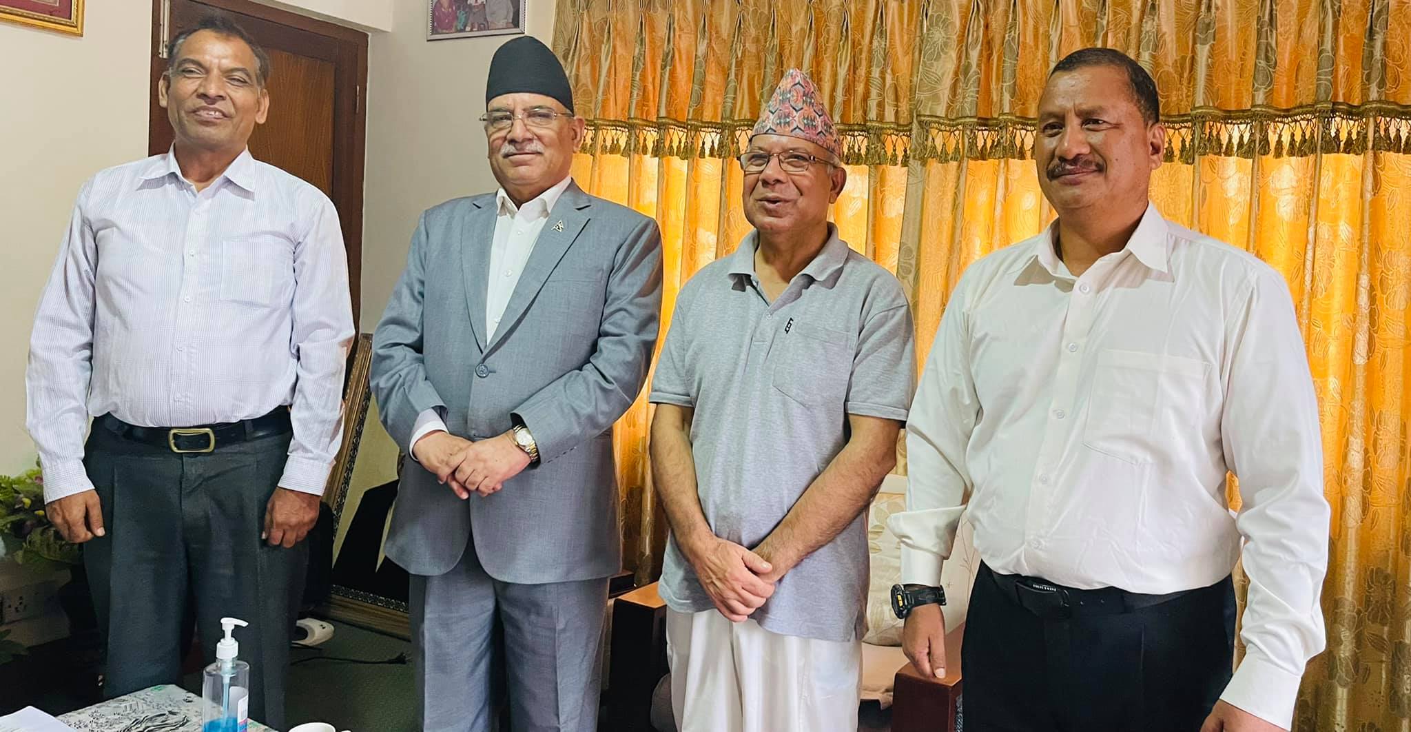 प्रचण्ड, नेपाल र विप्लवको भेटवार्ता