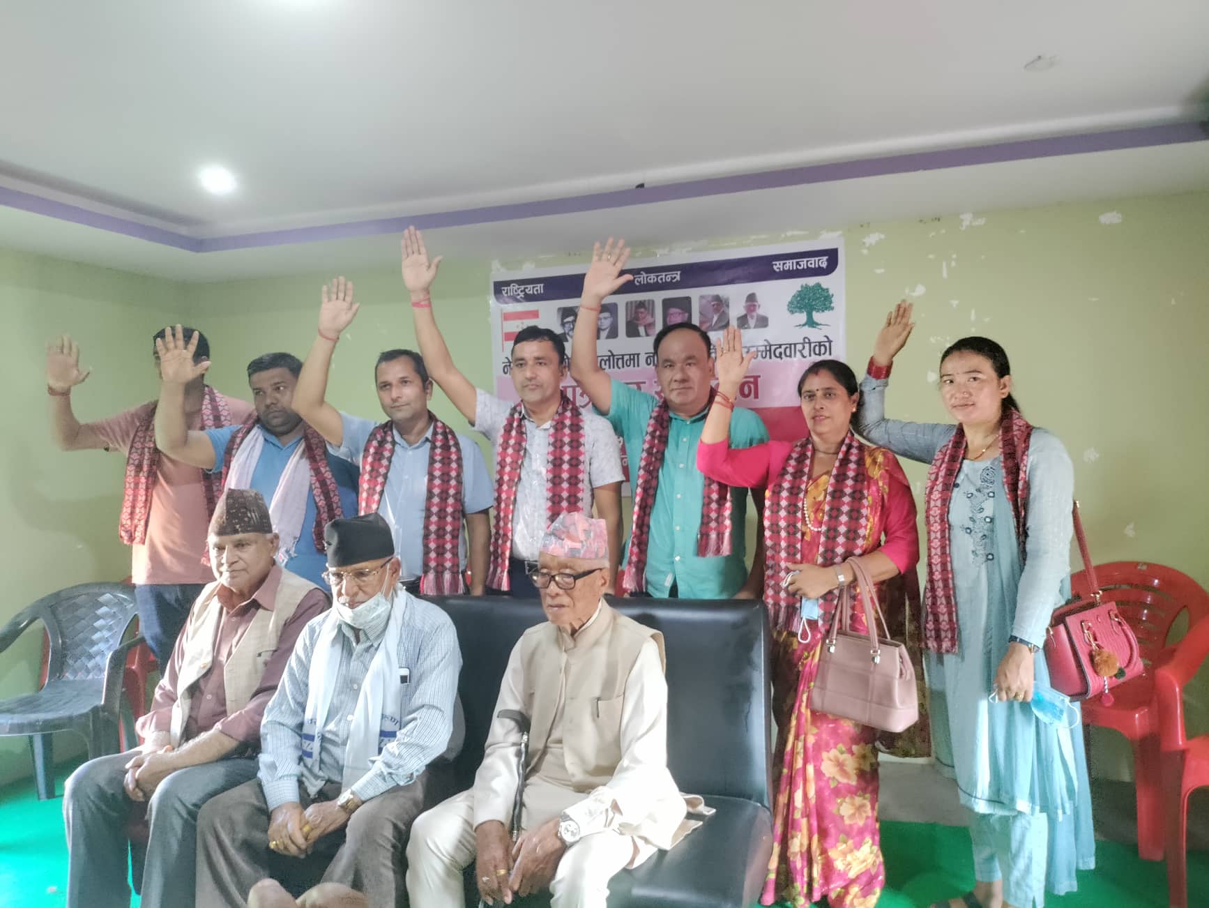 नेपाली कांग्रेस तिलोत्तमा: न्यौपानेको नेतृत्वमा उमेद्वारी घोषणा