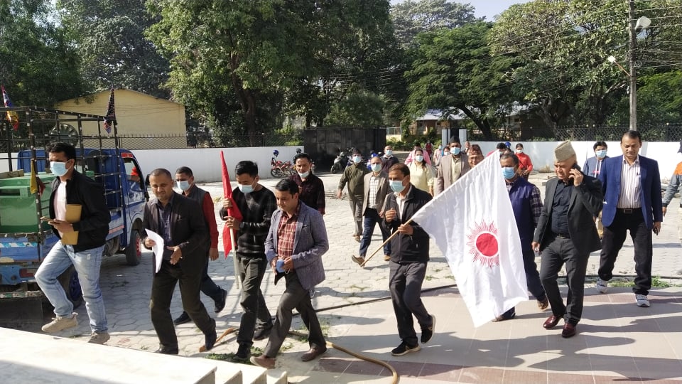 बुटवलको सडक विस्तारमा ढिलाई भएको भन्दै एमाले बुटवलको ध्यानाकर्षण