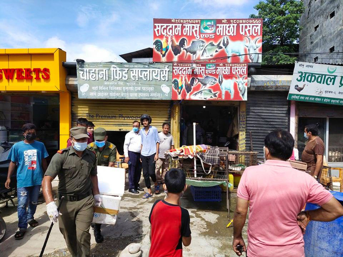 बुटवलमा अस्वस्थकर मासु बिक्री 