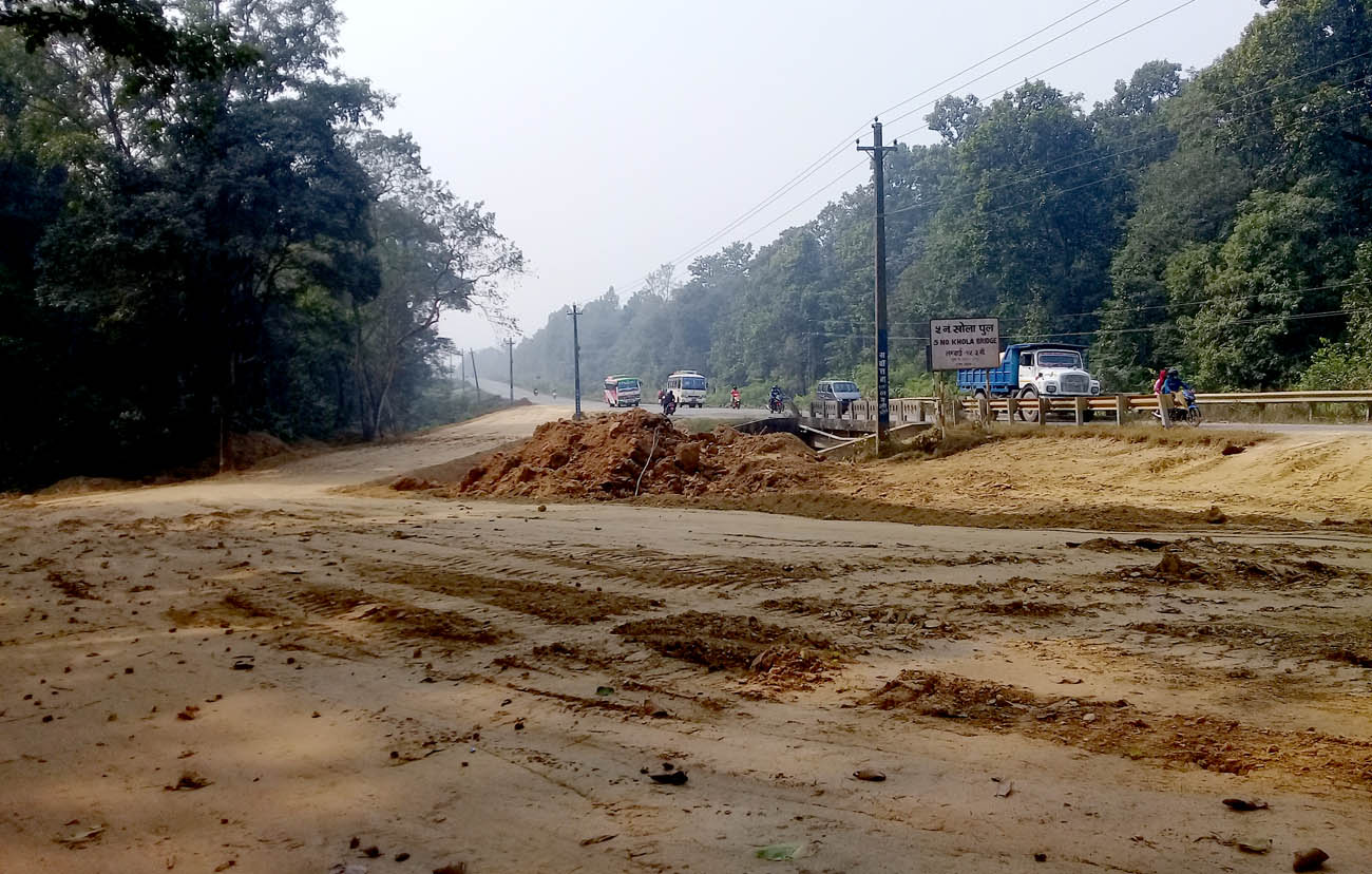 बुटवल–नारायणगढ सडक विस्तारः २० मिटर भन्दा साना पुल भत्काएर फराकिलो बनाइँदै 