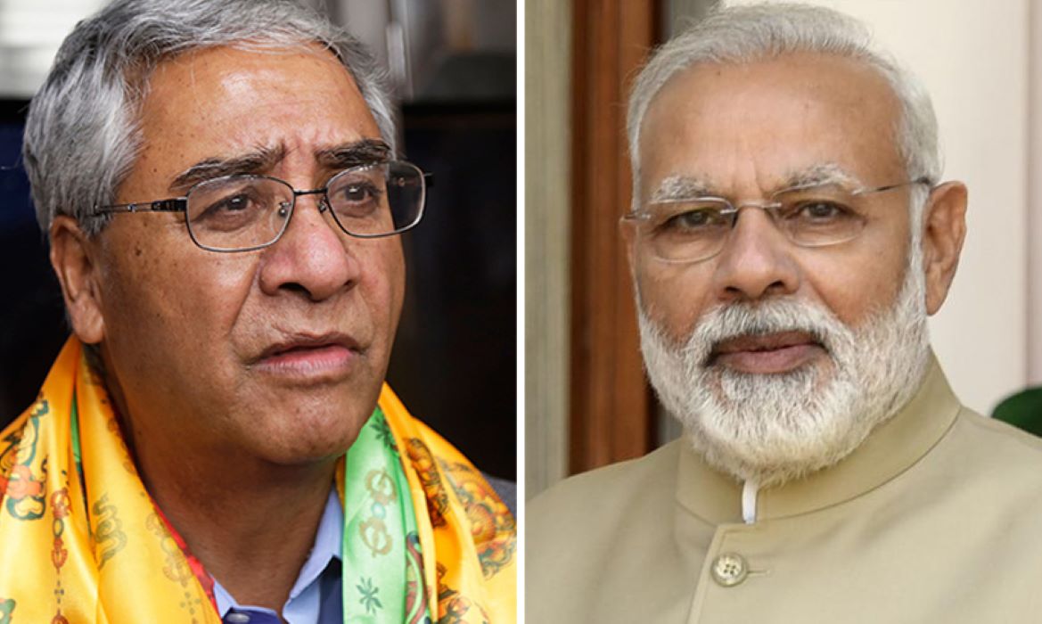 PM Deuba and Indian PM Modi hold telephone talks