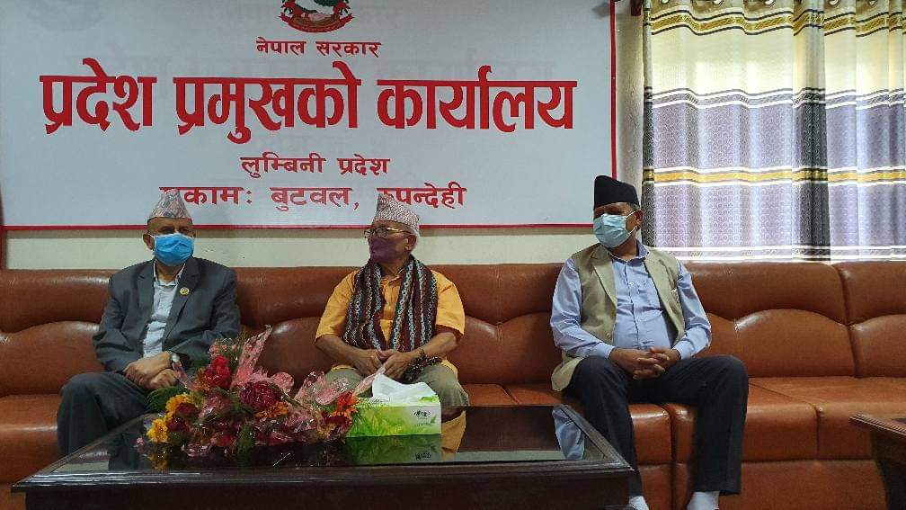 मुख्यमन्त्रीद्वारा प्रदेश प्रमुखको स्वागत