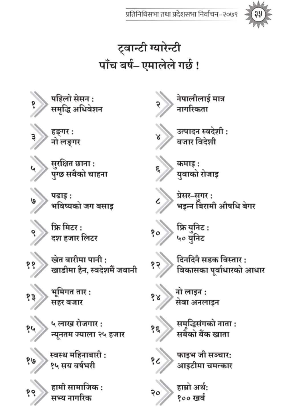 एमालेकाे घाेषणापत्र : नेपालीलाई मात्र नागरिकता, प्रतिव्यक्ति आय दाेब्बर