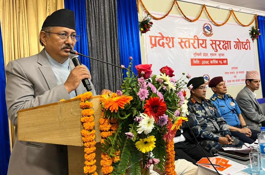 निर्वाचन विथोल्ने अधिकार कसैलाई छैन : गृहमन्त्री खाँण