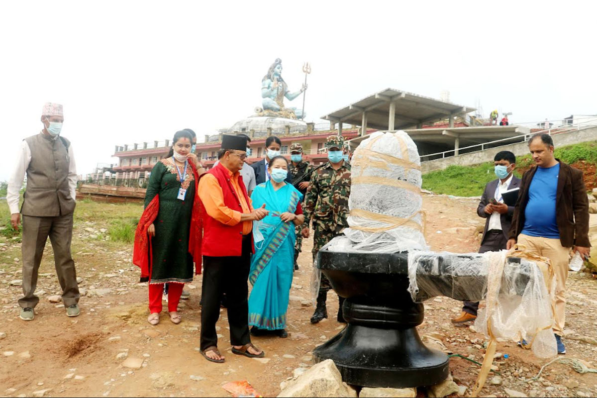 पुम्दिकोटको विशाल शिव मूर्ति उत्कृष्ट गन्तव्य : प्रदेश प्रमुख पौडेल