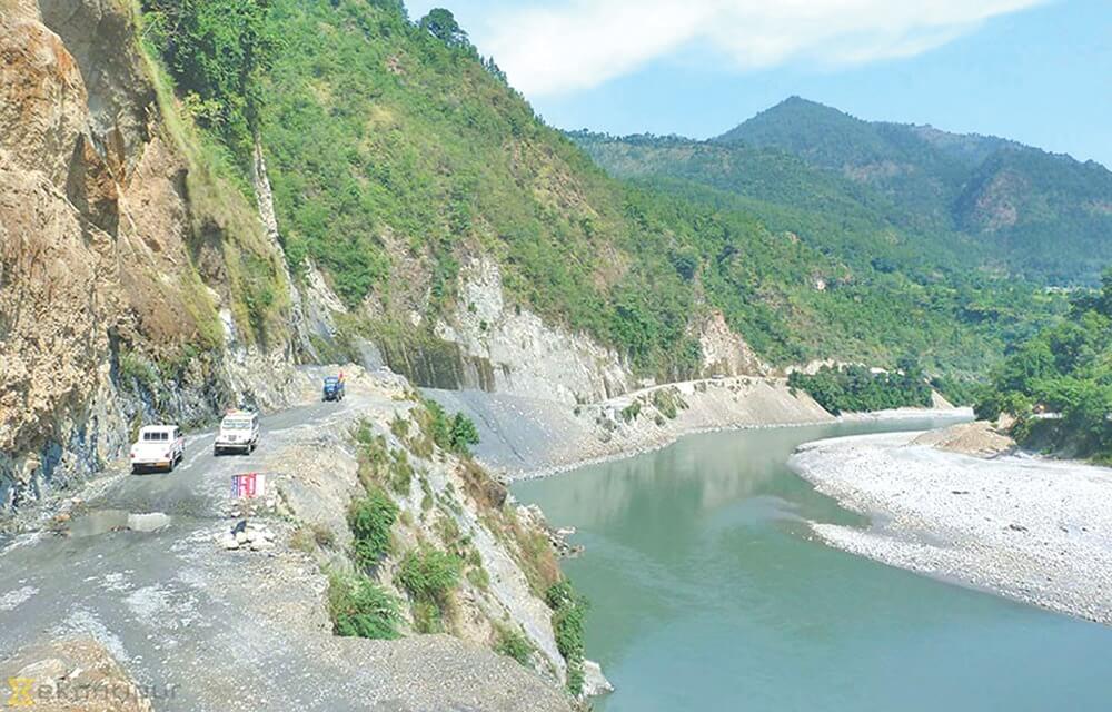 कालीगण्डकी कोरिडोरको २१ किलोमिटर कालोपत्रे हुँदै