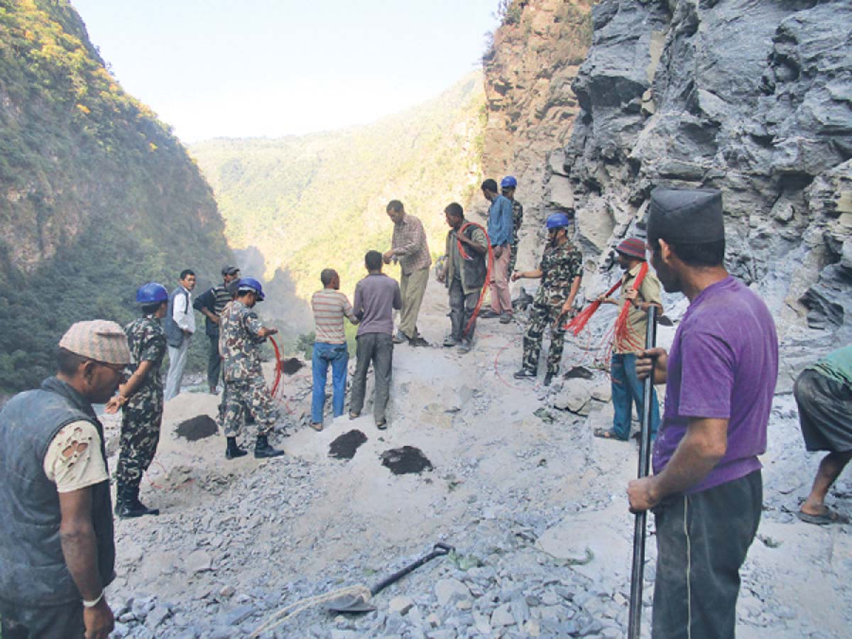 कर्णाली करिडोरको काम प्रभावित