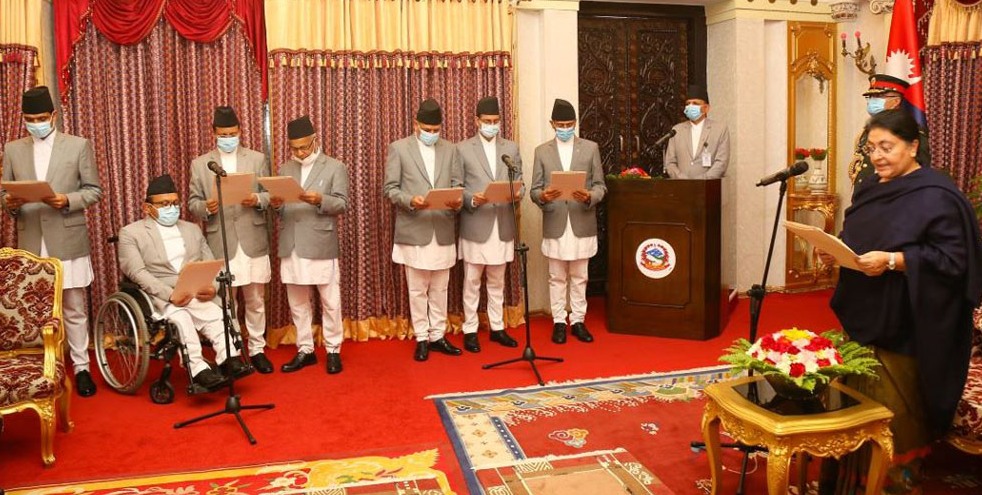 राष्ट्रपति भण्डारीद्वारा नवनियुक्त राजदूतलाई पद तथा गोपनीयताको शपथ