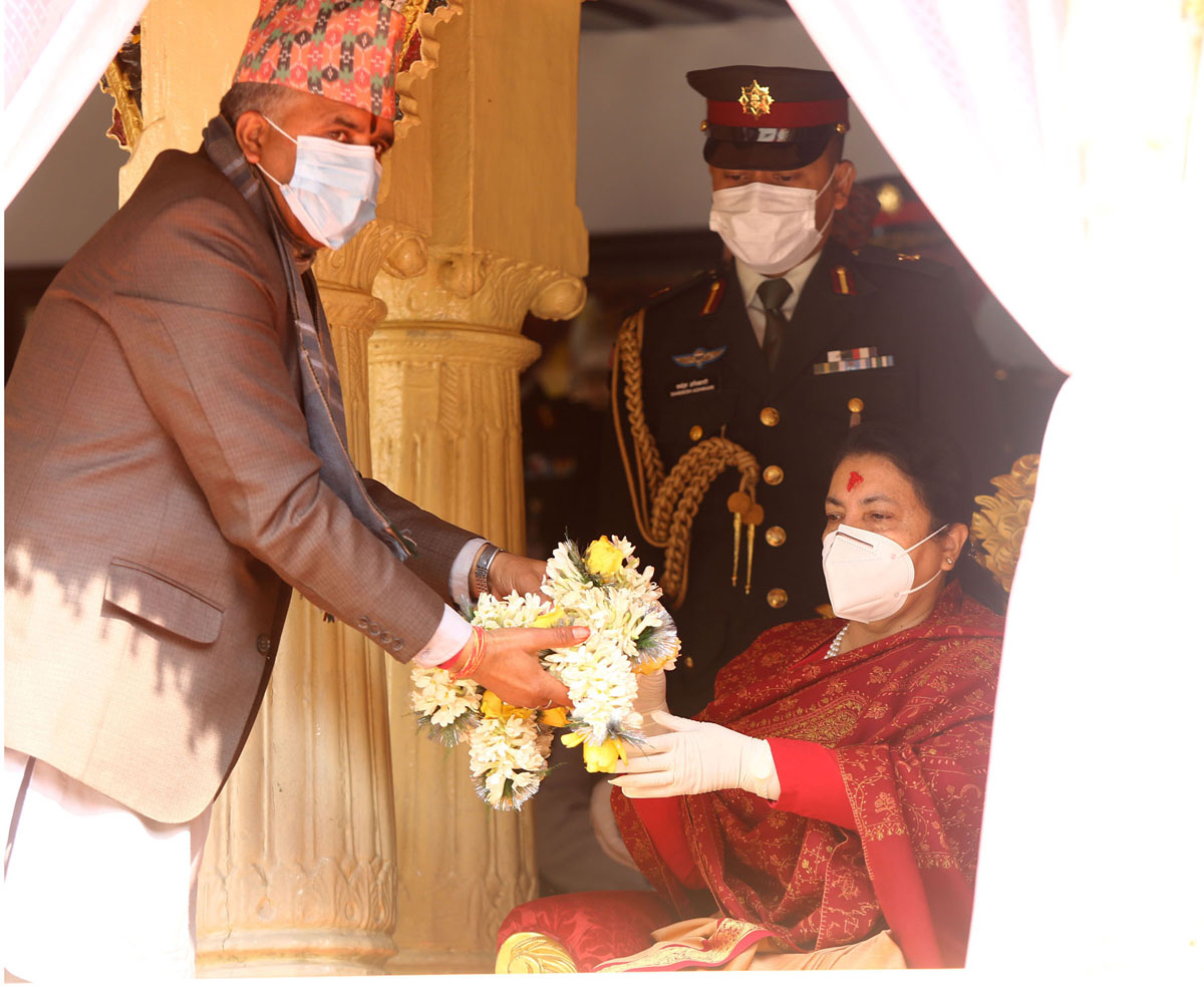 राष्ट्रपतिद्वारा वसन्त श्रवण