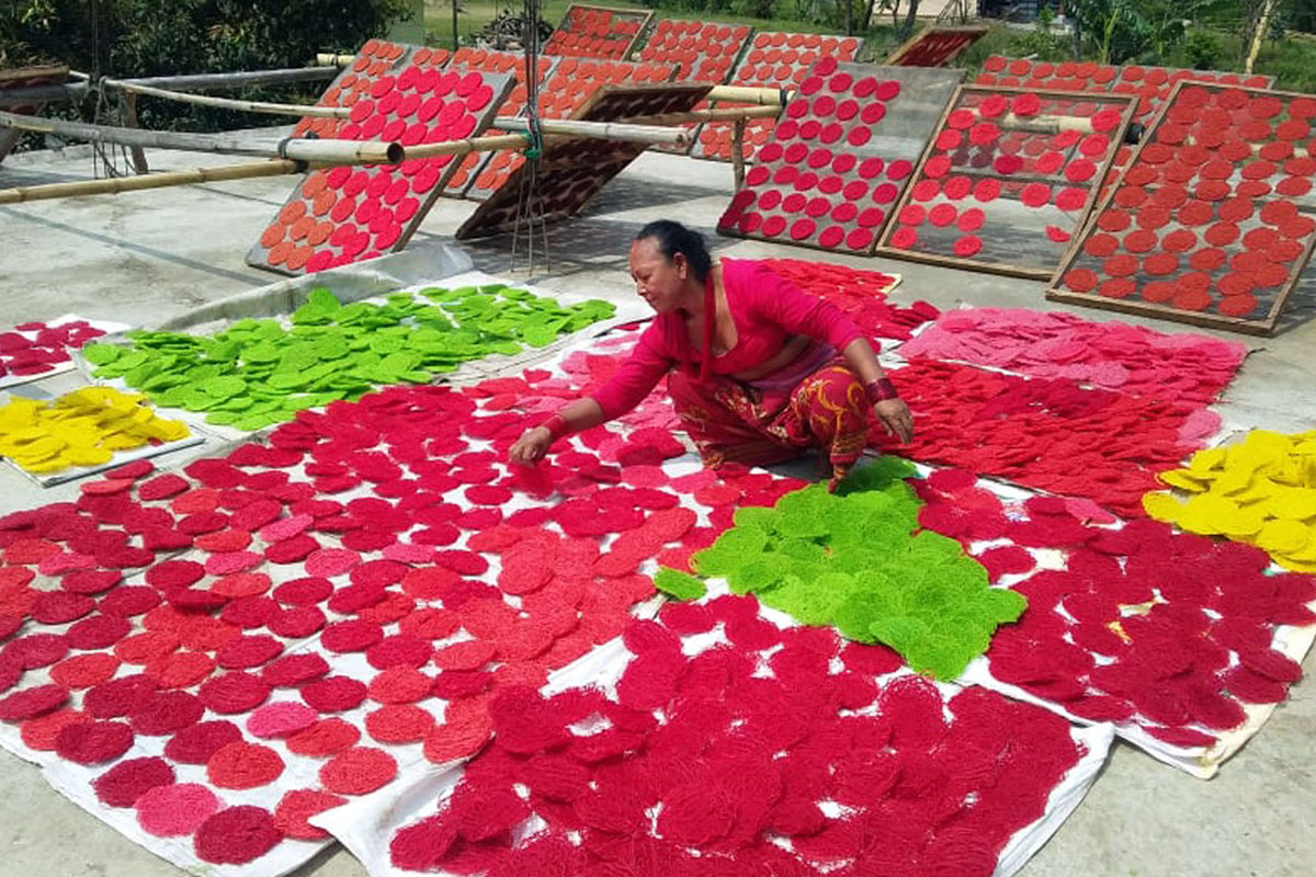 तिहारमा गाउँका महिला बने झिनियाँ उद्यमी