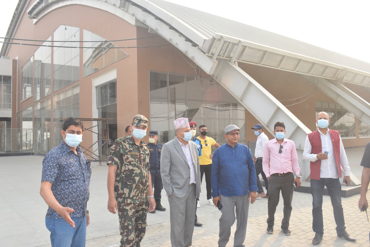मुख्यमन्त्री पोखरेलले गरे भैरहवा विमानस्थलको निरिक्षण, तीन महिनामा सञ्चालनमा ल्याइने दावी 