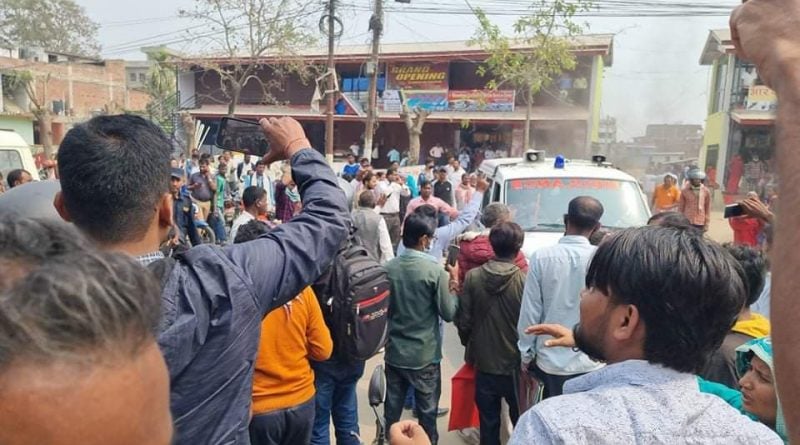 सिराहामा बम विष्फोट भएको स्थानमा तराई मुक्ति मोर्चाको पर्चा फेला
