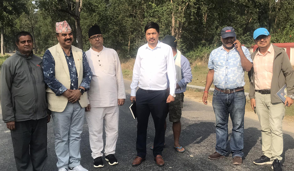 फायरलाइन–लुम्बिनी सडकको मर्मत छिटो सुरु गर्न निर्देशन 