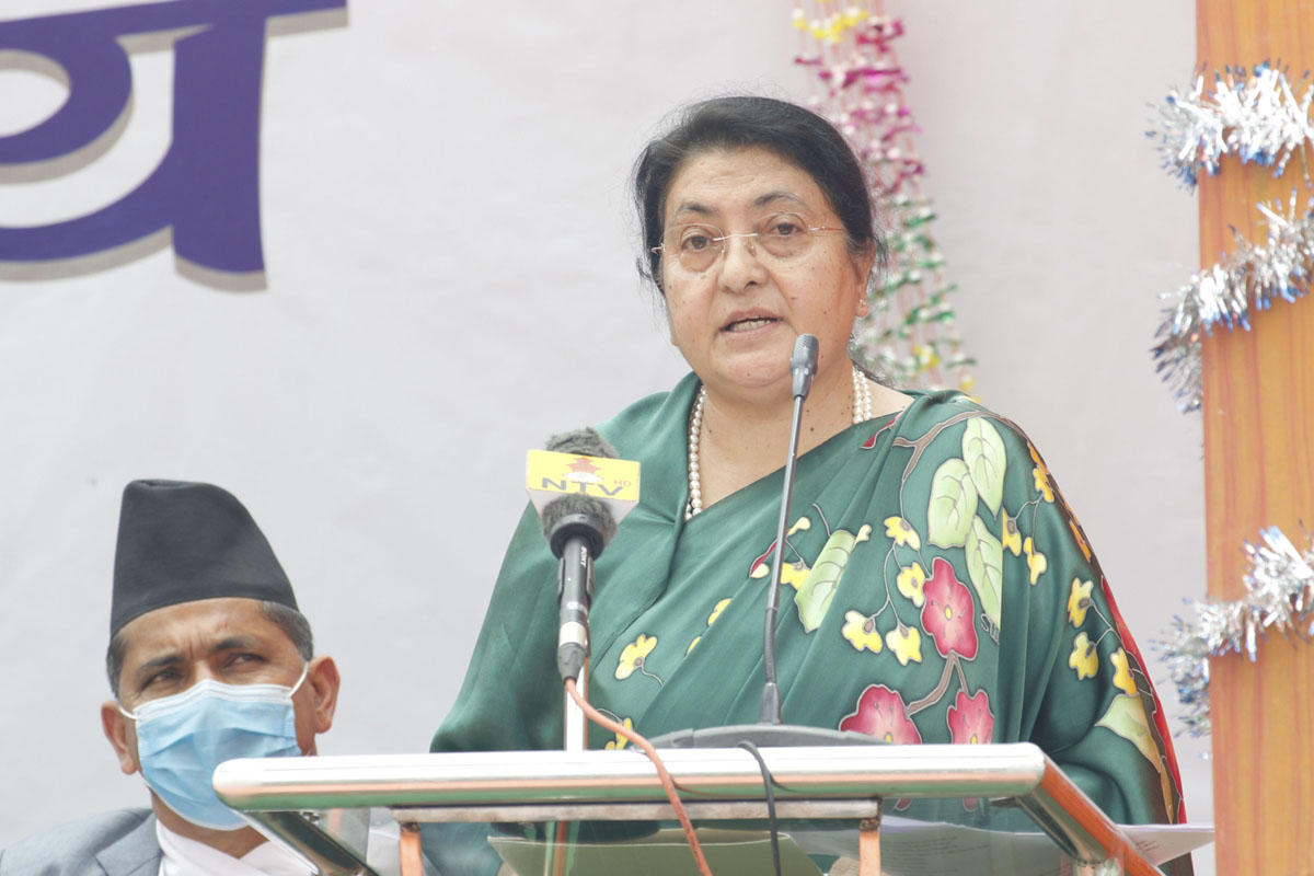 समृद्ध नेपाल निर्माणको राष्ट्रिय आकाङ्क्षा पूरा गर्न पर्यटन सहयोगी : राष्ट्रपति