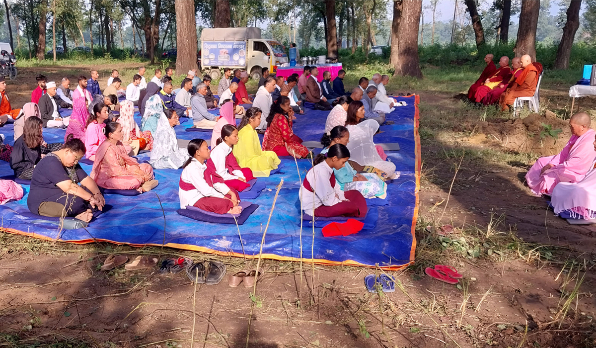 देवदहमा अन्तर्राष्ट्रिय स्तरको ‘विपश्यना ध्यान केन्द्र’ शिलन्यास