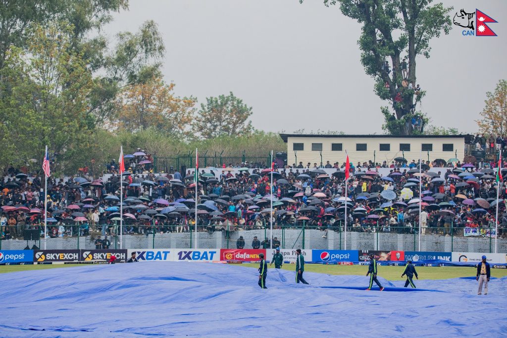 नेपाल र युएईको खेल वर्षाका कारण स्थगित