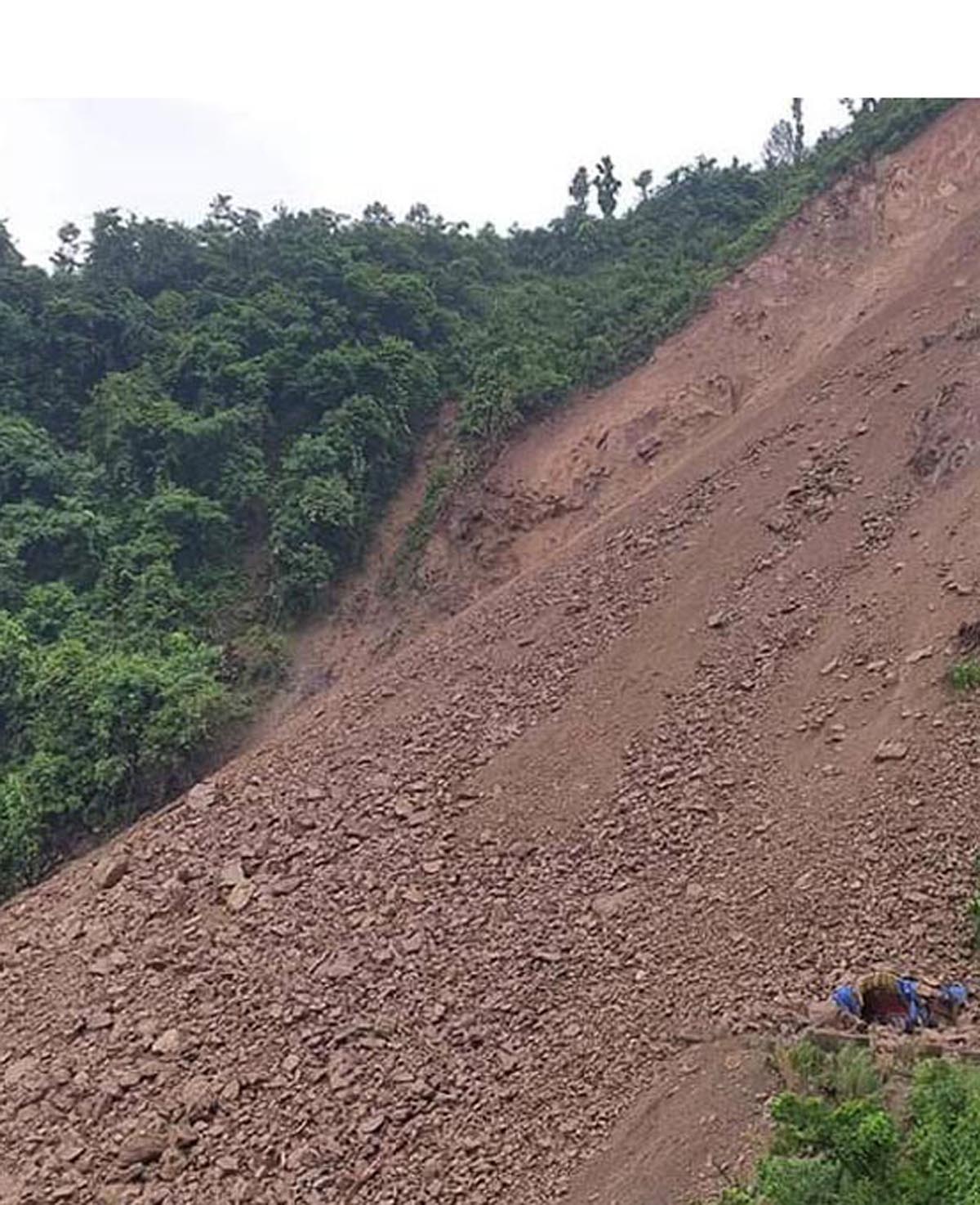 Landslides obstruct Mid-Hill Highway's Baglung road section