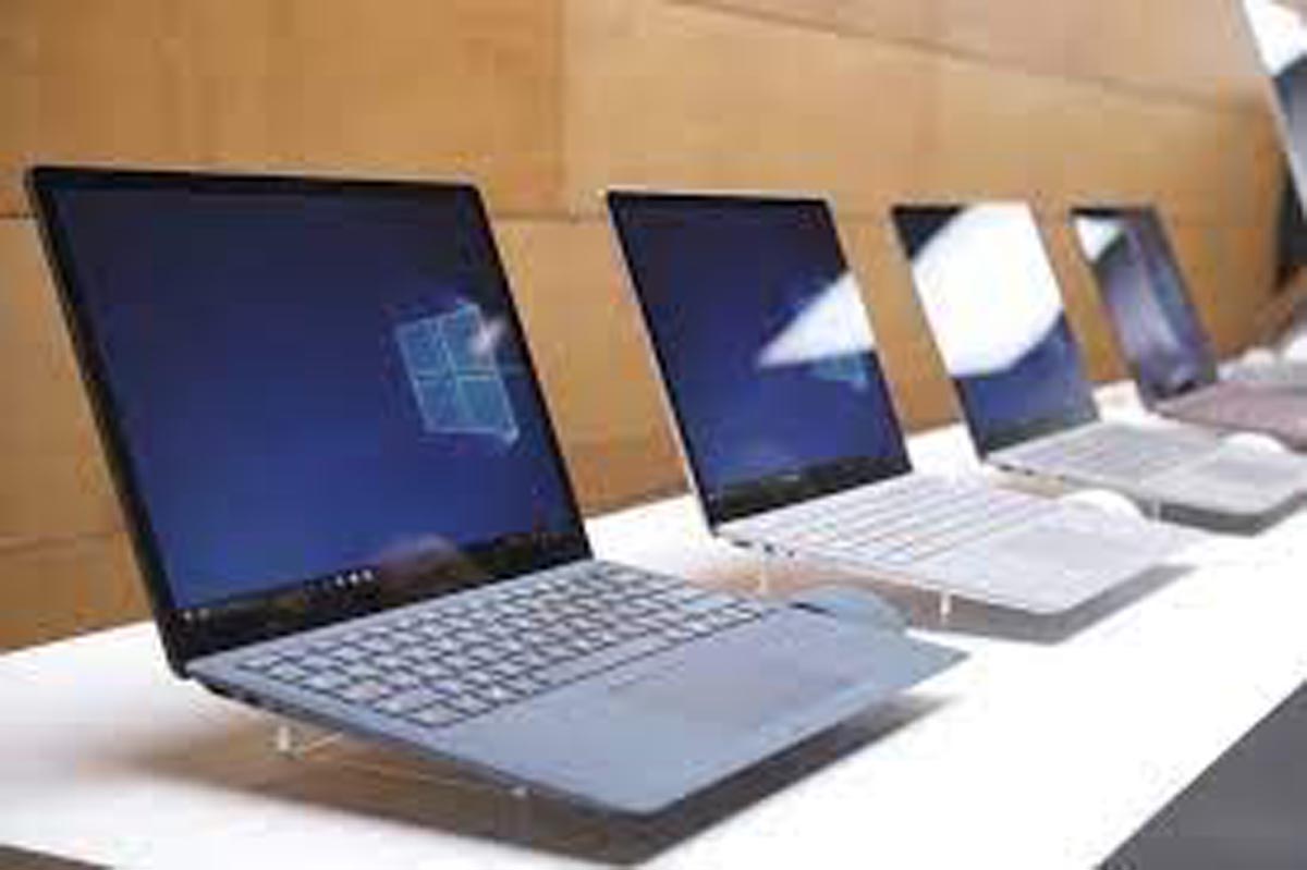 Laptops provided to all teachers at a school