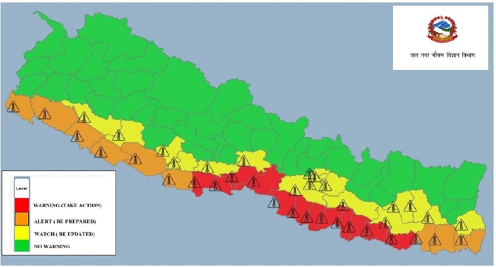 तराइमा विषम परिस्थिती आउने,घरवाहिर ननिस्किन मौसम विभागको चेतावनी