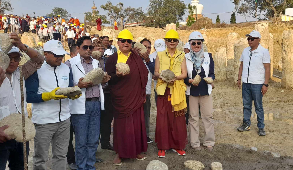 लुम्बिनीमा विश्वशान्ति धाम निर्माण सुरू