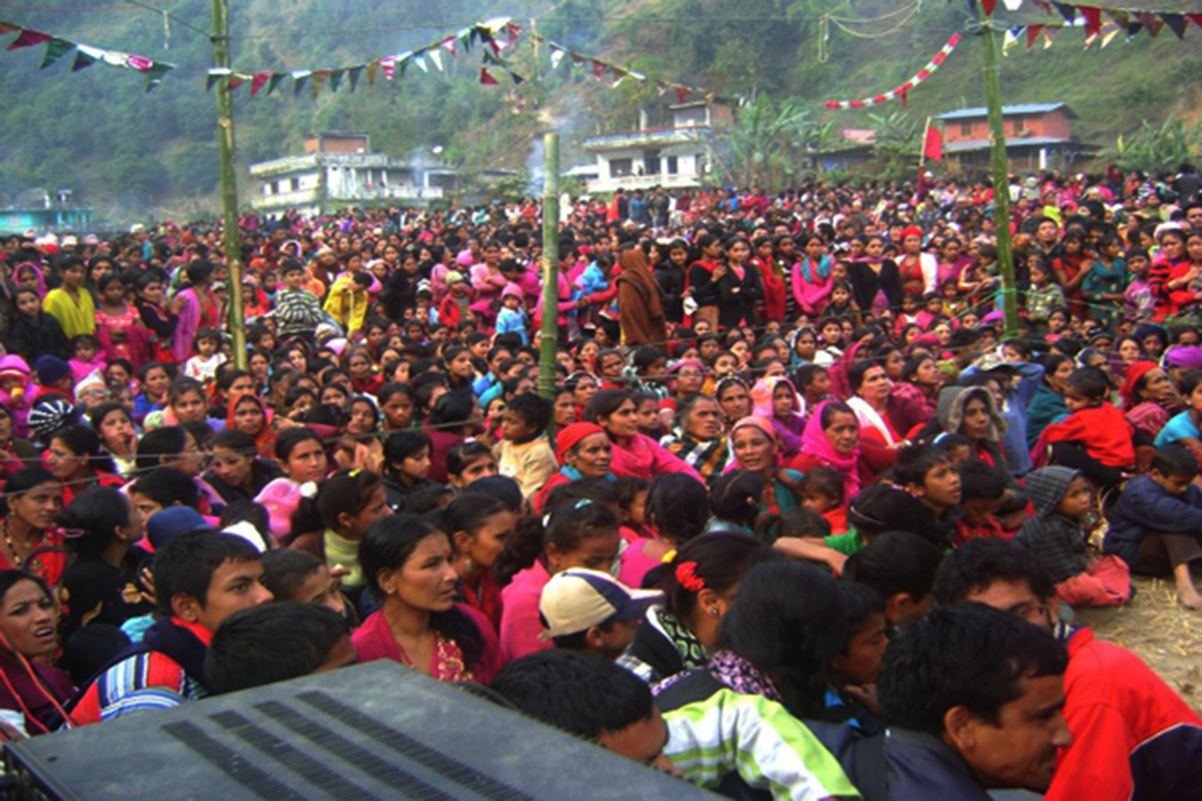 बडिगाडमा परम्परागत न्वागी मेला