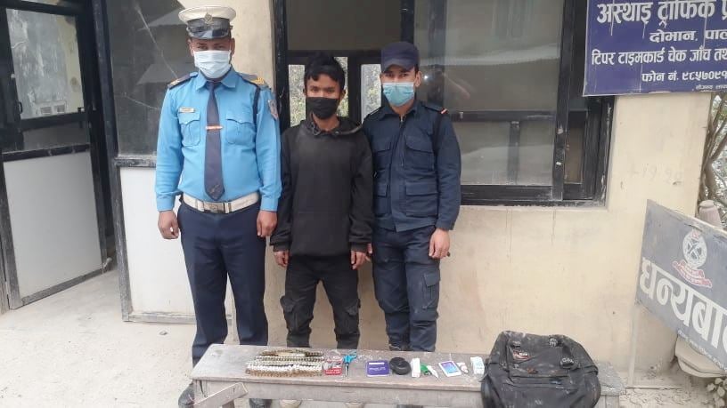 पाल्पामा लागुऔषधसहित एक जना पक्राउ
