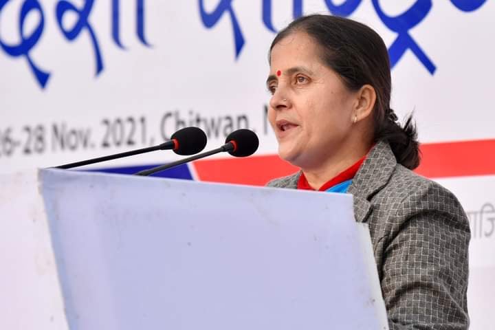 एमाले महाधिवेशन : ऐतिहासिक अवसरमा महिला कमाण्डर पार्वती रावलको सफलता