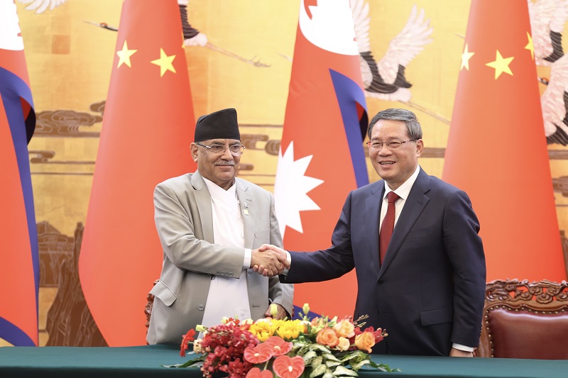 नेपाल–चीनबीच १३ बुँदे सम्झौता र समझदारी पत्रमा हस्ताक्षर