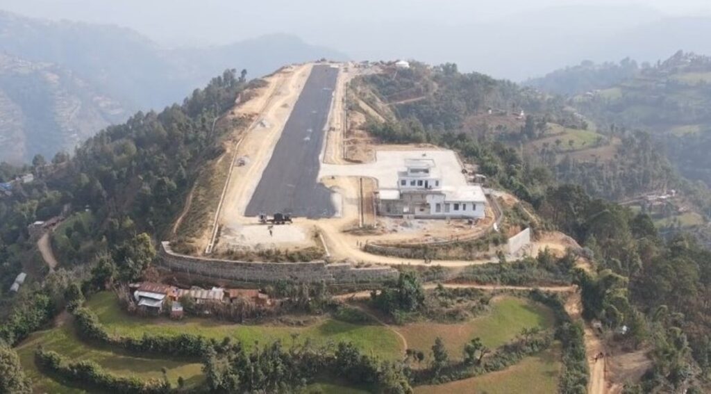 गुल्मीको रेसुङ्गा  विमानस्थलमा आज  डेमो उडान हुँदै