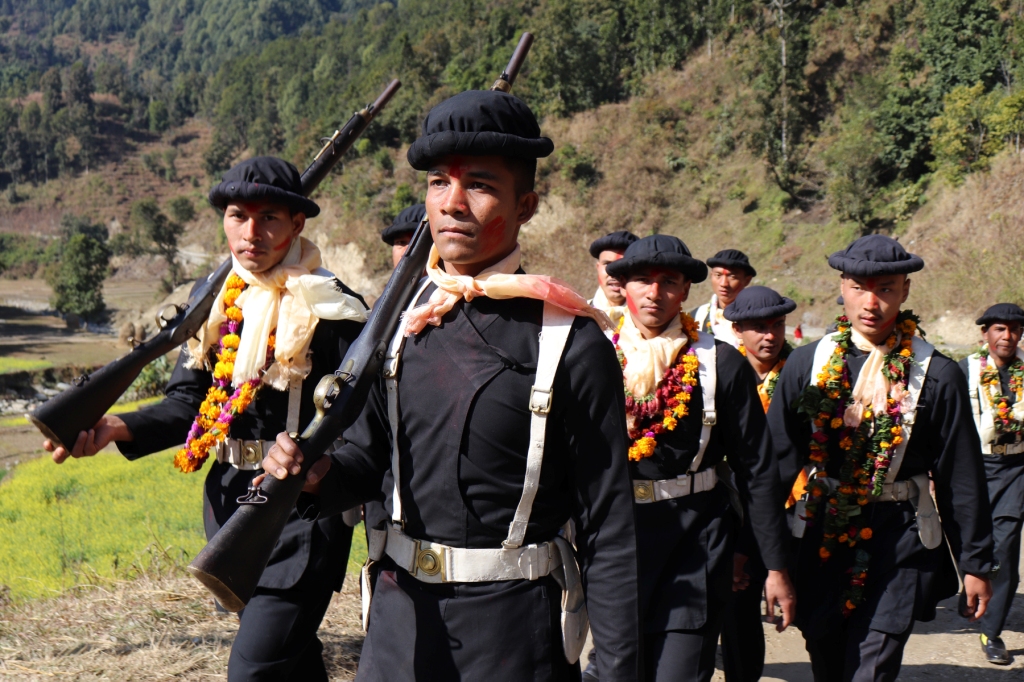 गोरखादेखि काठमाडौँसम्म सेनाको एकिकरण पदयात्रा